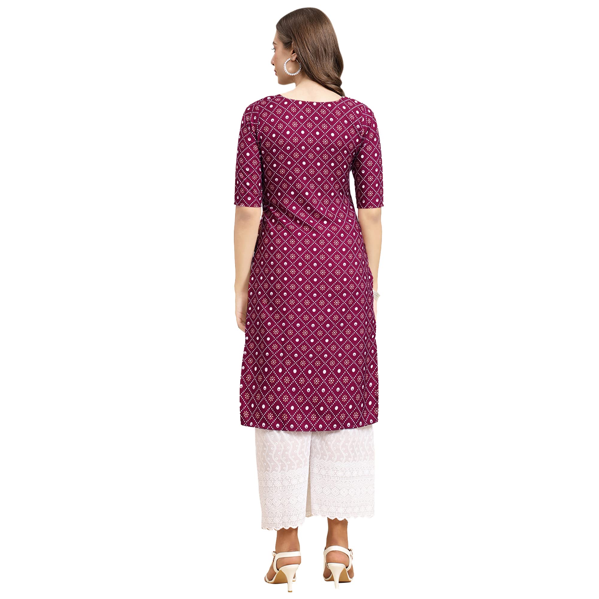 Pinkmint Women'S Crepe Digital Print Straight Kurta [Pack Of 2](Av-355-337-Xxl)