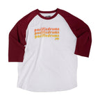 PDP Cardinal/White 3/4 Sleeve Shirt, X-Large