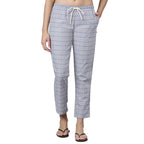 Enamor E4A5 Mid-Rise Straight Leg Pant for Women with Side Pockets