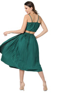 Campus Sutra Women Solid Stylish Casual Co-Ord Set (Skirt & Top)(Ssmr22_Cswssco5064)