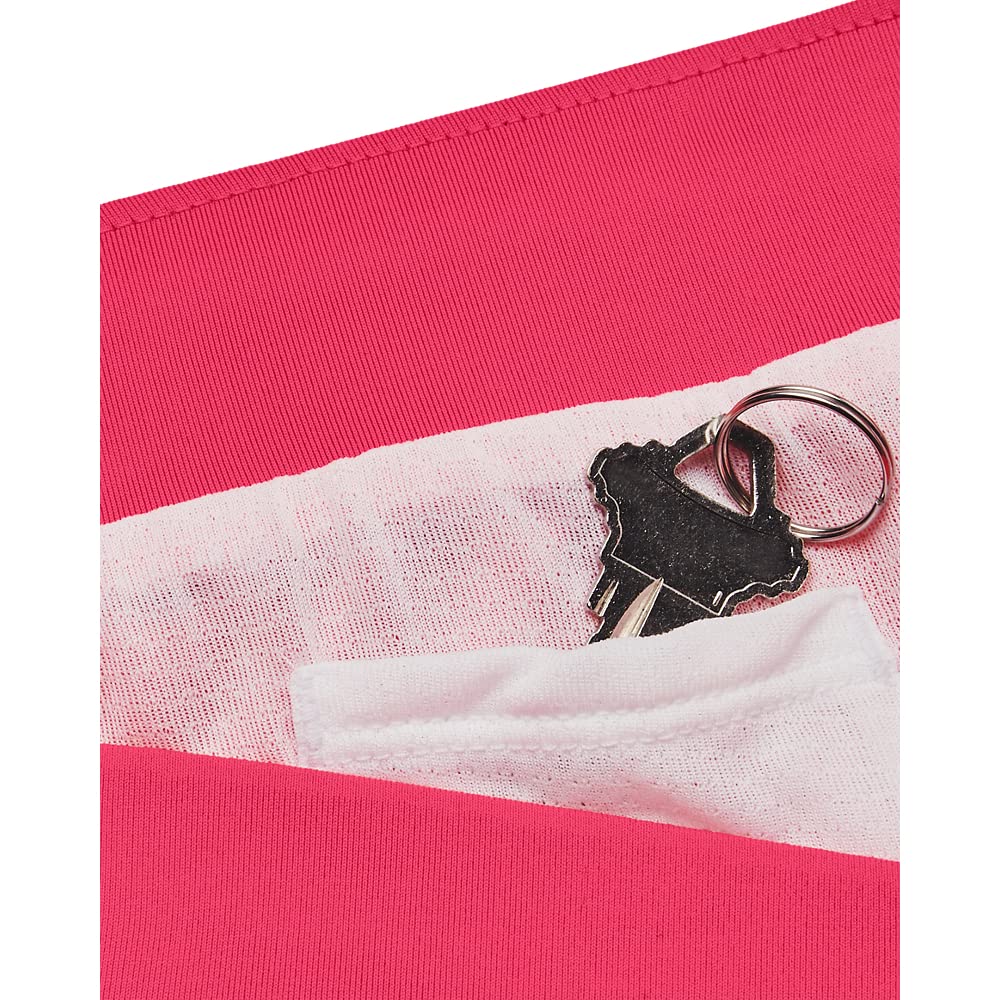 Under Armour Women's Fly by 2.0 Running Shorts, (683) Pink Shock/White/Reflective, Large