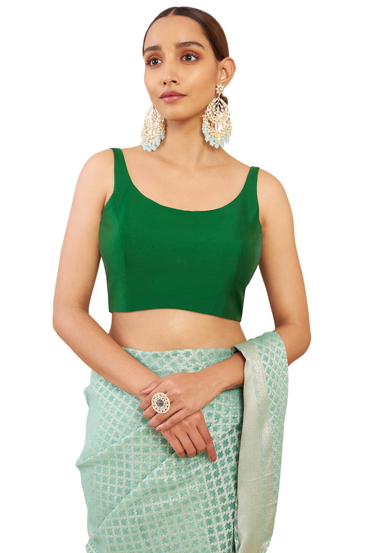 Soch Women Art Silk Sleeveless Regular Fit Blouse
