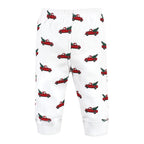 Hudson Baby Unisex Baby Cotton Pants and Leggings, Christmas Tree Truck, 0-3 Months