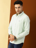 Thomas Scott Mens Slim Fit Casual Shirt Green