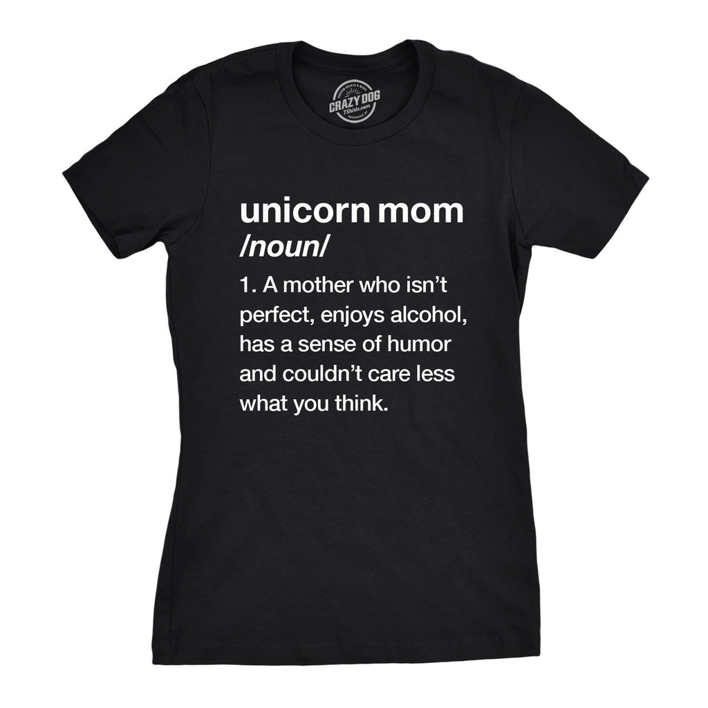 Womens Unicorn Mom T Shirt Funny Mothers Day Mythical Horse Tee for Ladies Funny T Shirts Mother's Day Tops for Women Cool Unico