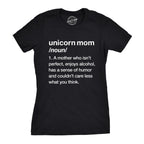 Womens Unicorn Mom T Shirt Funny Mothers Day Mythical Horse Tee for Ladies Funny T Shirts Mother's Day Tops for Women Cool Unico