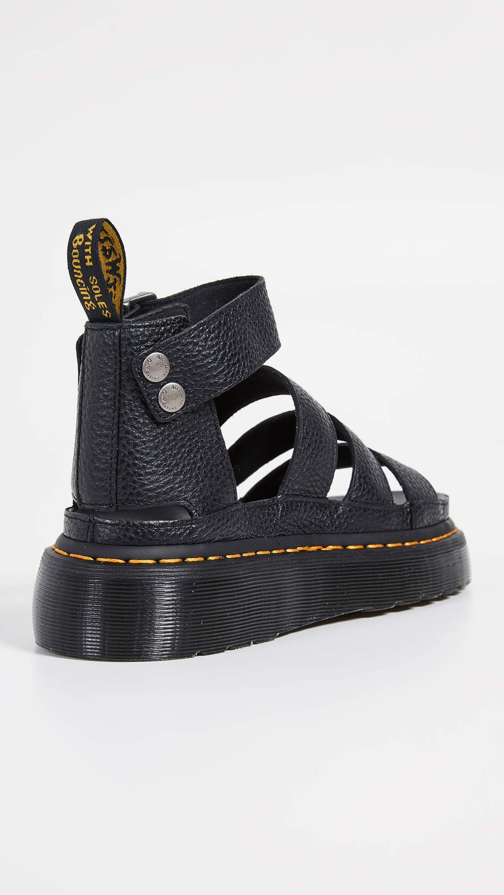 Dr. Martens Women's Clarissa II Quad Sandals, Black, 6 Medium US