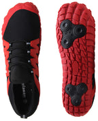Weweya Barefoot Shoes Men Minimalist Running Cross Training Shoe Size 13 Black Red