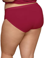 Fruit of the Loom Women's Size Underwear, Hi Cut-Microfiber-Assorted, 13 Plus