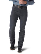 Wrangler Men's Cowboy Cut Slim Fit Jean, Charcoal Grey, 28W x 32L