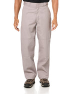 Dickies Men's Loose Fit Double Knee Twill Work Pant, Silver Gray, 44W x 34L