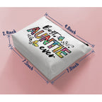 BiuNiuring Aunt Gift, Best Aunt Ever Gift, Mother's Day Gift for Aunt Auntie, Makeup Bag