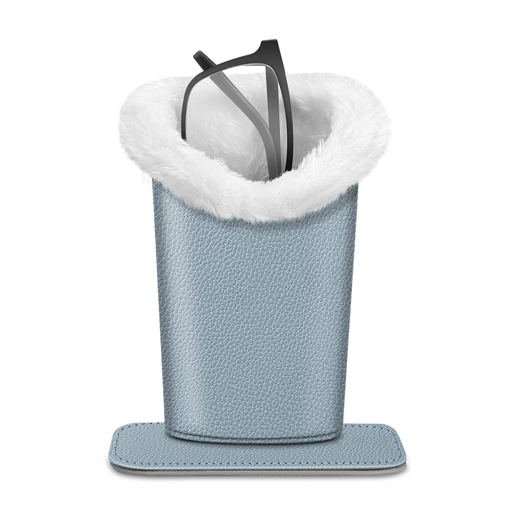 FINTIE Plush Lined Eyeglasses Holder, Glasses Stand Case, Anti-scratch Glasses Storage Organizer for Desk, Nightstand, Office, I