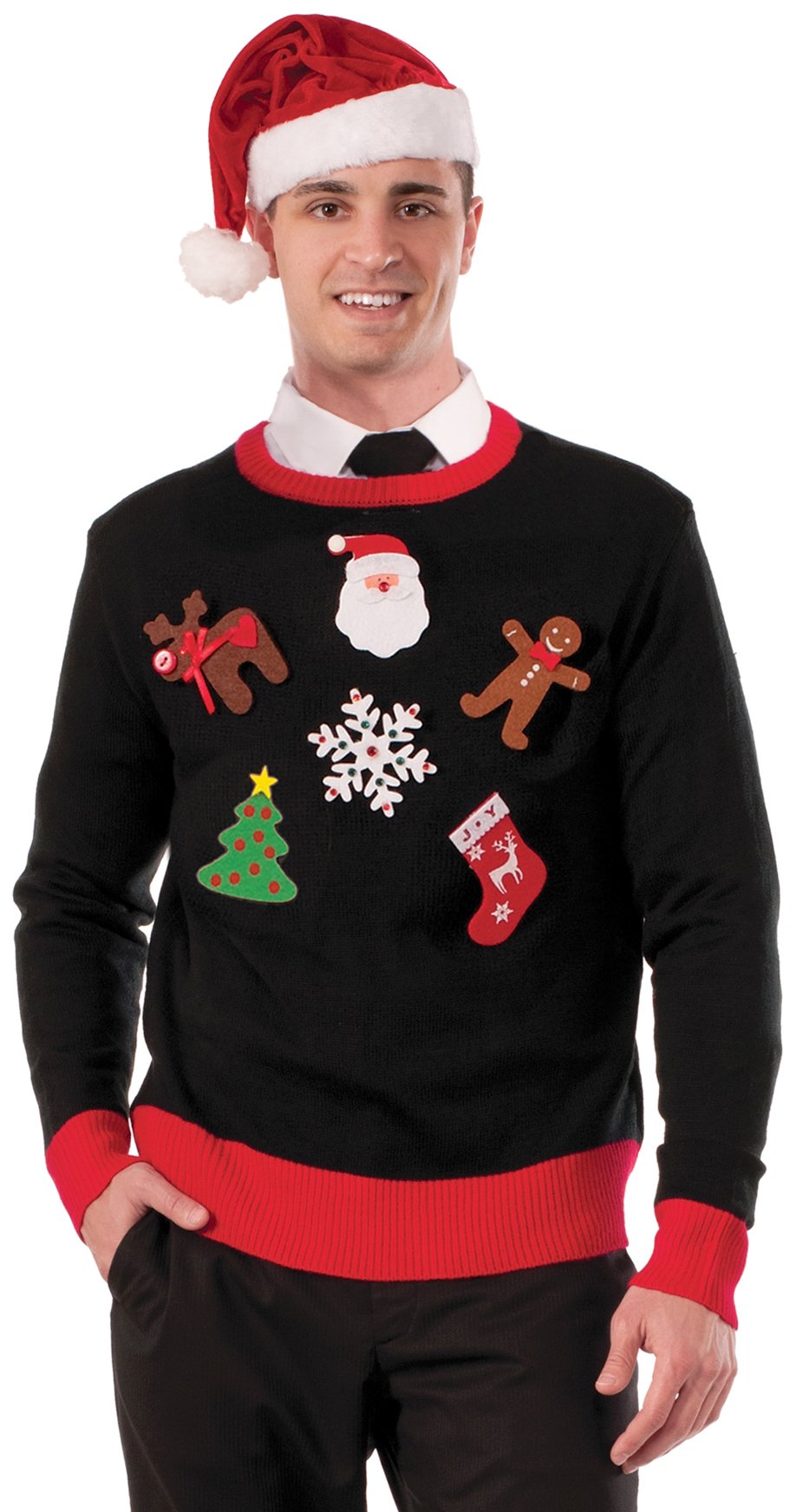 Forum Novelties Mens Do It Yourself Ugly Christmas Sweater Kit Party Supplies, Multi, One Size US