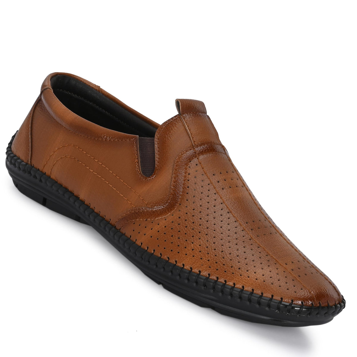 POS Tan Mens 1289 Formal Shoes | LaceUp Derby Shoes | Provide Comfort & Stylish | Perfect for Formal Wear, Business Casual, and 12