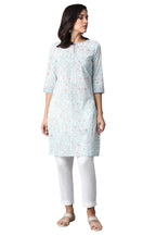 W For Woman Women Cotton Printed Regular Kurta