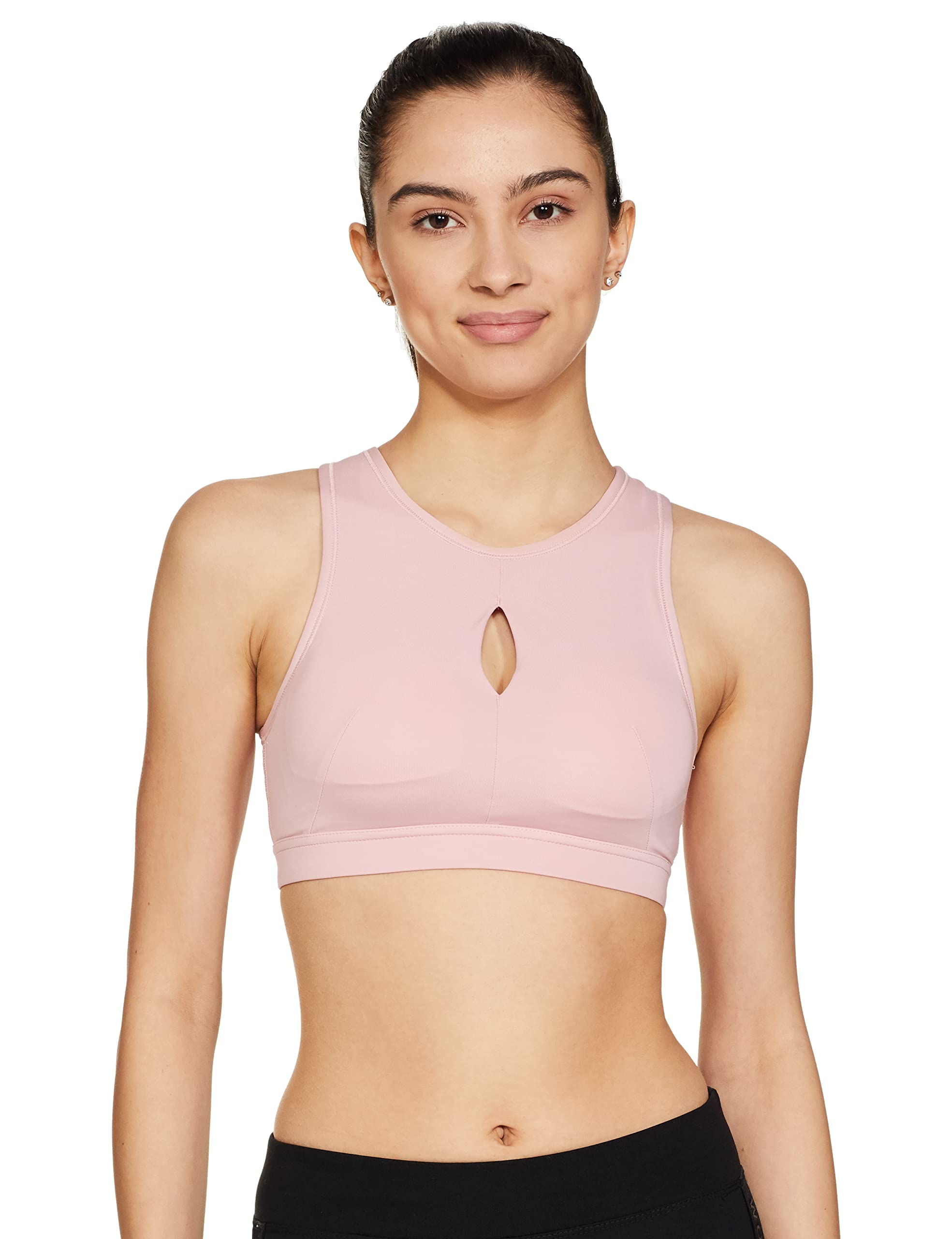 Nike Polyester Wire Free Ny Dri-FIT Swsh Hn Kh Bra Sports Women Running Sports Bras