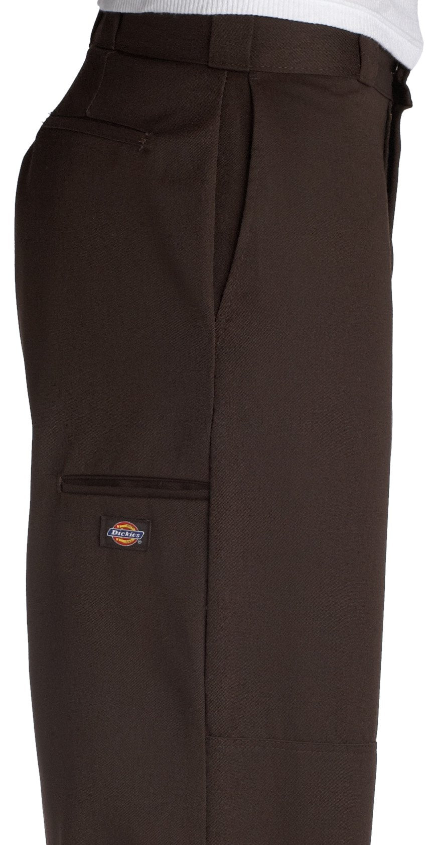 Dickies mens Loose Fit Double Knee Twill work utility pants, Dark Brown, 30W x 32L US