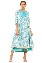 Soch Women Off White Block Print Kurti