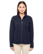 Ladies Bristol Full-Zip Sweater Fleece Jacket - gREY HEATHER - XS(D0102H7NJW2)