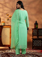 Libas WomenS Organza Kurta Set (27531