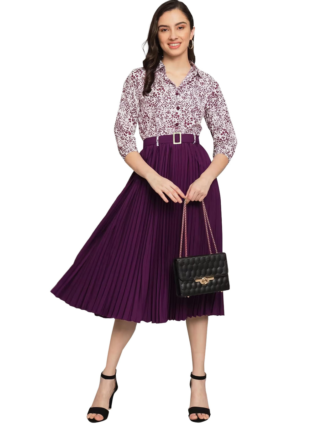 Noble Monk Women Regular Fit Top And Skirt Set | Super Soft Trendy Outfit | Midi Ethinic Wear Top With Skirt Set Fo Women