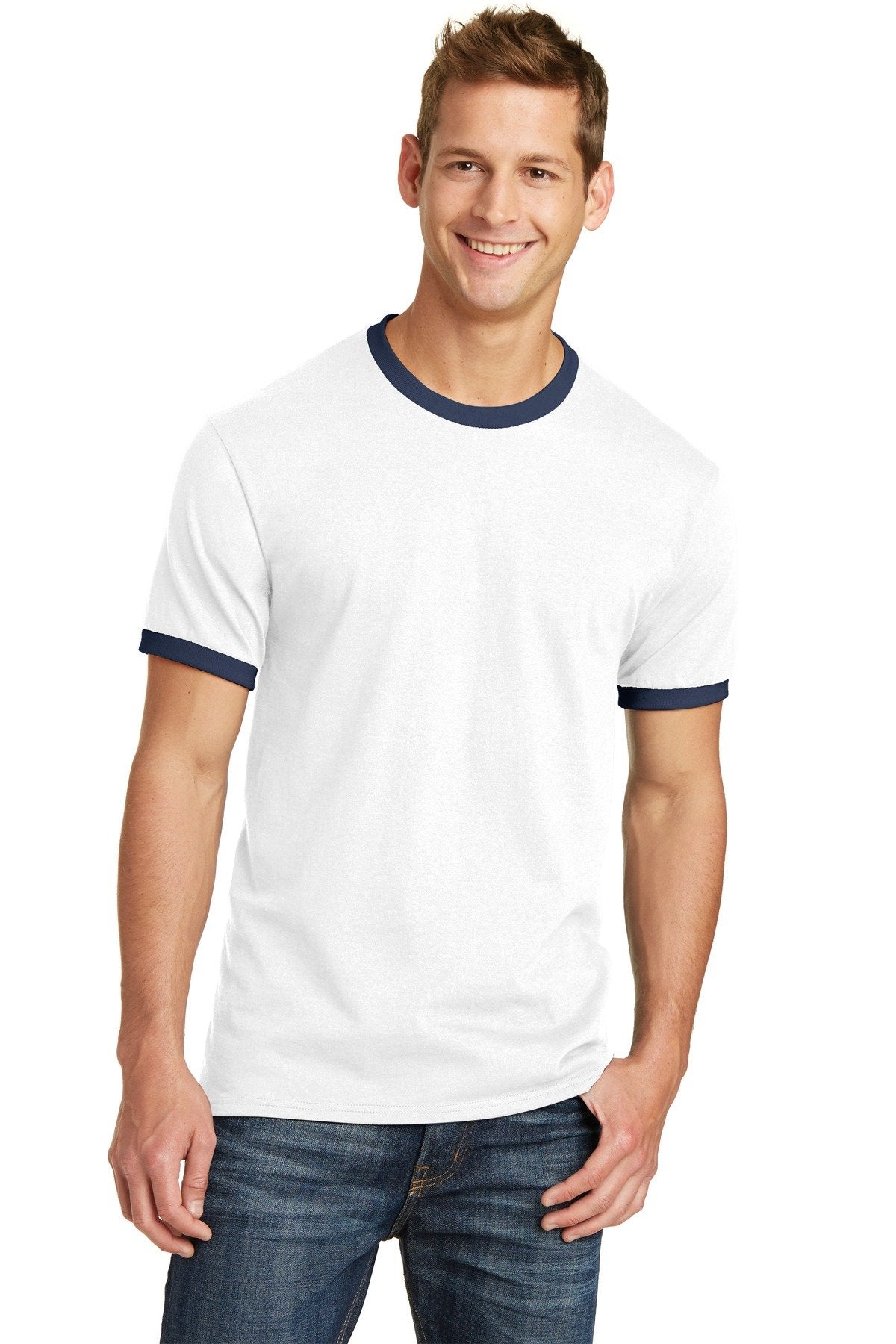 Port & Company Core Cotton Ringer Tee PC54R