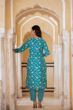 Varanga Women Printed Round Neck Straight Kurta With Bottom And Dupatta  Stylish & Comfortable Ethnic Wear