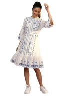 Libas Printed Cotton A-Line Dresses (98272S)