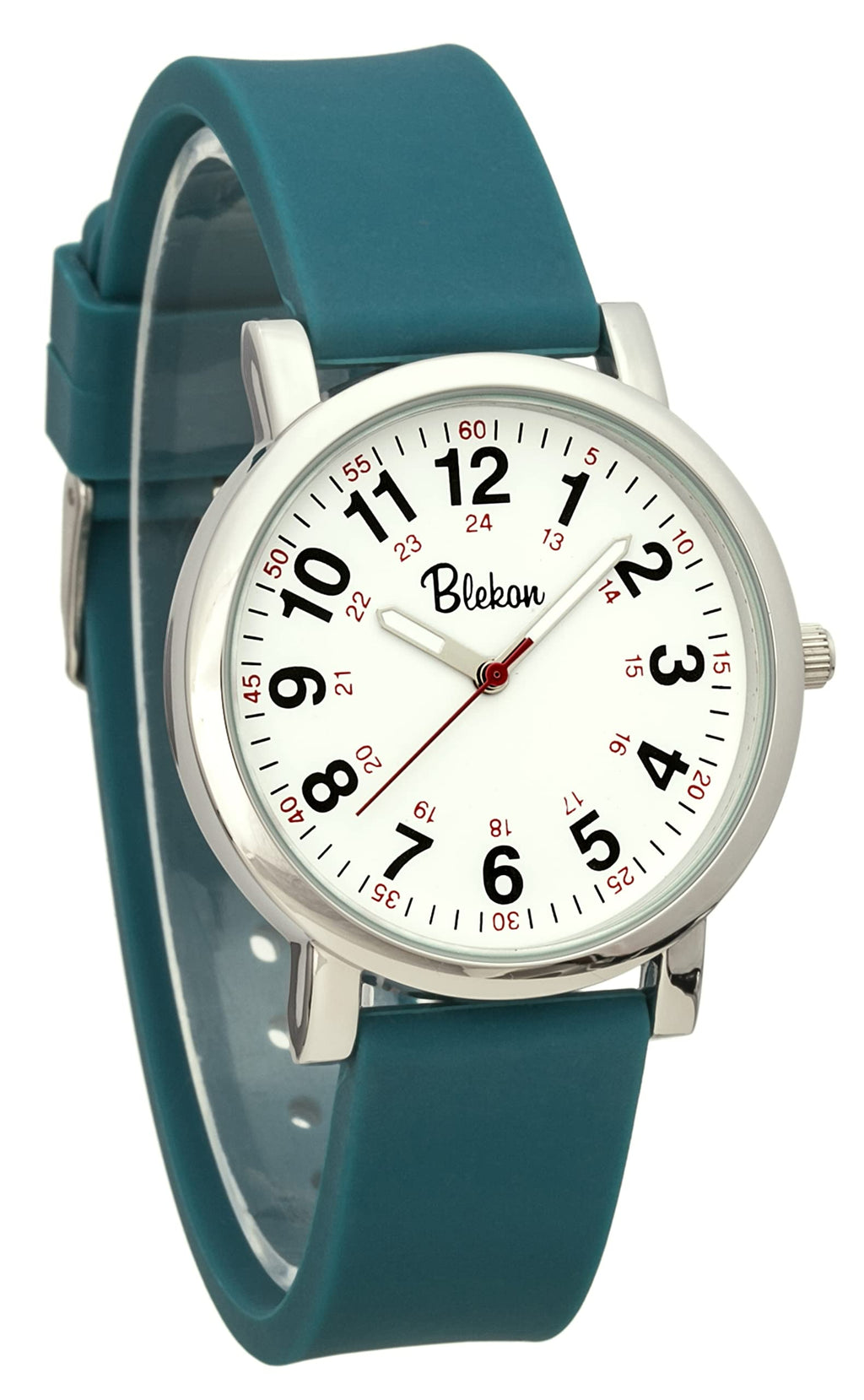 Blekon Original Nurse Watch - Medical Scrub Colors, Easy Read Dial, Second Hand, Water Resistant Watch (Oceanblue)