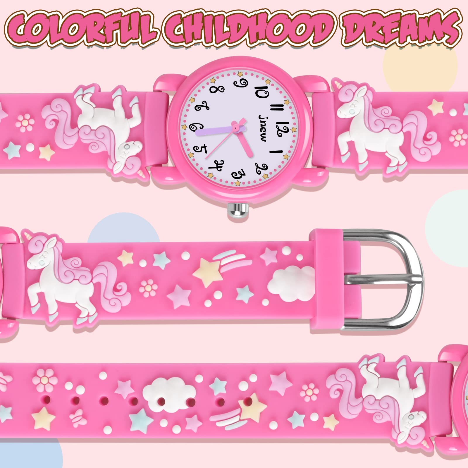 Kids Gift Unicorn Toys for Girls,Watch for Kids Educational Toys for Toddlers Birthday Gift for Girls Ages 3 4 5 6 Back to Schoo