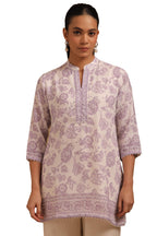Soch Women Linen Floral Print Blouse