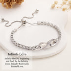 Godmother Proposal Gift Infinity Bracelets for Women Godmother Gifts for Her Cross Bracelet Birthday Religious Jewelry Easter Ba