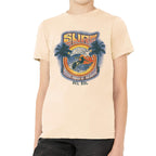 Men Crew Tee - Surf - Beige by DelSol for Men - 1 Pc T-Shirt (YM)