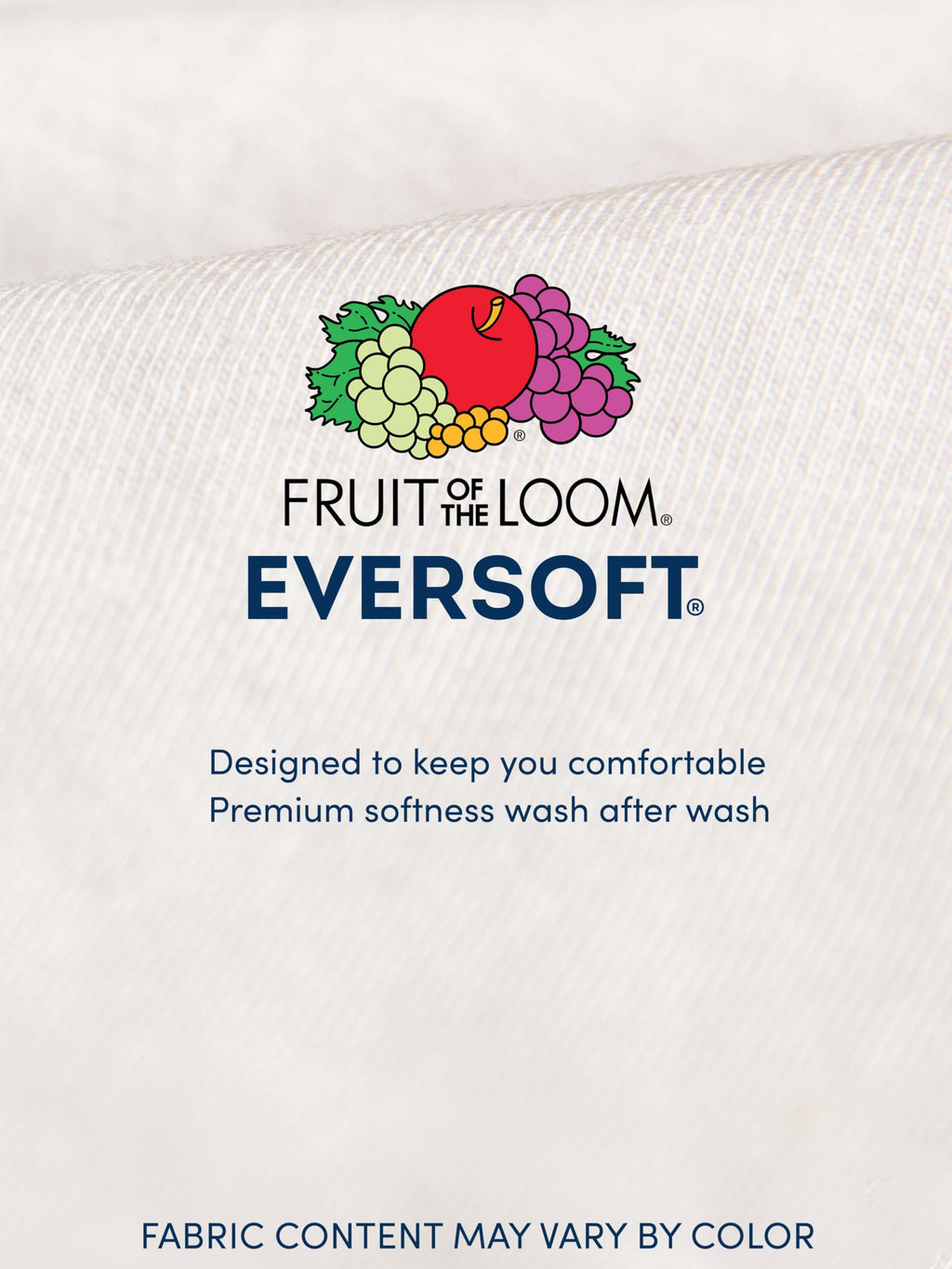 Fruit Of The Loom Mens Eversoft Cotton Shirts, Breathable & Moisture Wicking With Odor Control, Sizes S-4x, Crew - 2 Pack - Whit