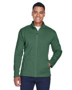 Mens Bristol Full-Zip Sweater Fleece Jacket - gREY HEATHER - S(D0102H7YEKP)