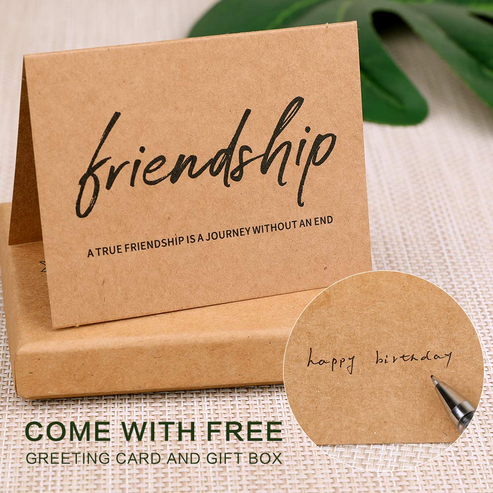 DUMBEN Birthday Presents for Friends Female Her BFF Bestie Friendship Bracelets Best Friend for Women 50th 30th 40th Funny Perso