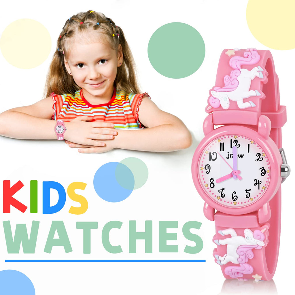 Kids Gift Toys for 3 4 5 6 7 Year Old Girls, Toddler Watches for Girls Birthday Gifts for 3 8 Year Old Girl Back Light pink