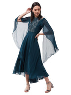 Miss Chase Womens Relaxed Fit Round Neck Sleeveless Maxi Dress (MCSS25D93-48-83-04, Teal, M)