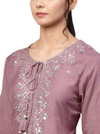 Ishin Women Polyester Regular Kurta Salwar Suit Set
