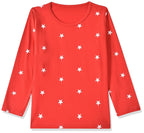 T2F Girls Cotton Printed Regular Fit Full Sleeve T-Shirt(Pack of 5)