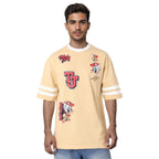 The Indian Garage Co Mens Warner Bros. Collection Oversized Tom & Jerry Crew Neck T-Shirt