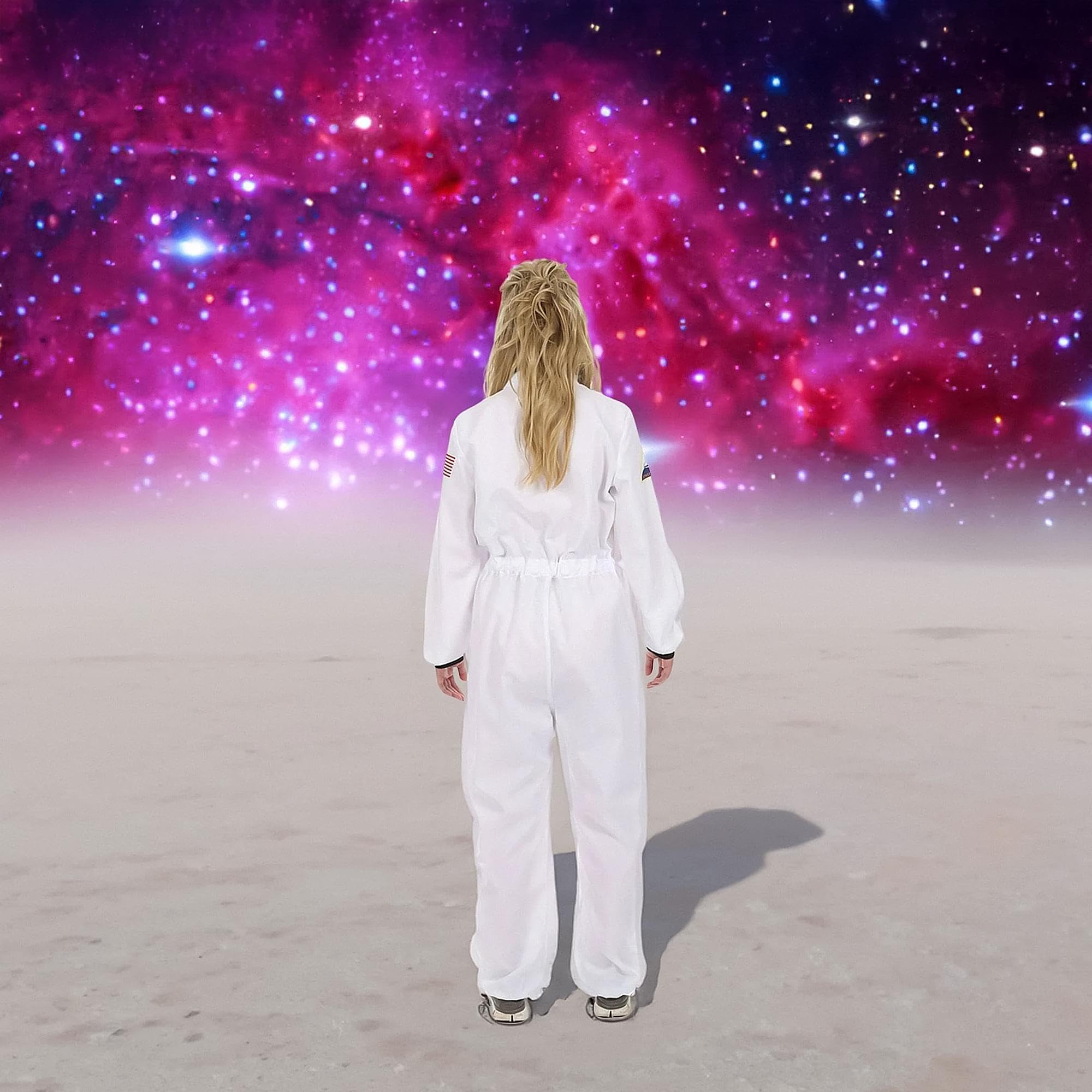 Women's White Astronaut Costume - Large