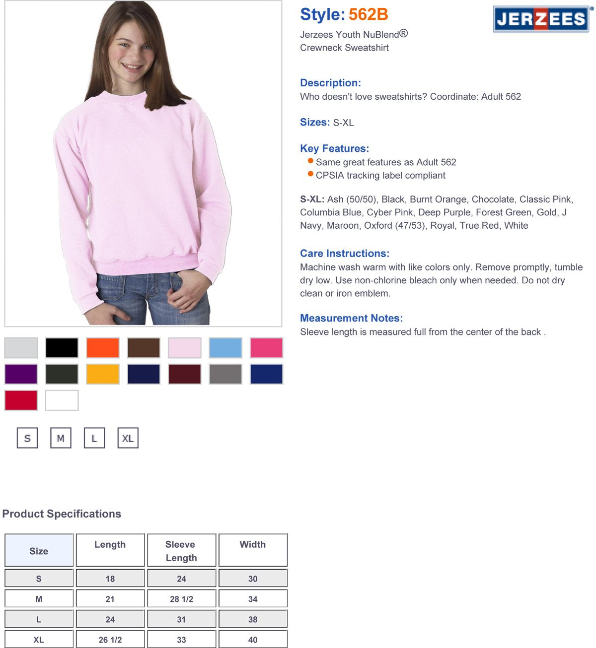 Youth NuBlend Fleece crew - BLAcK - S(D0102HI3YIg)