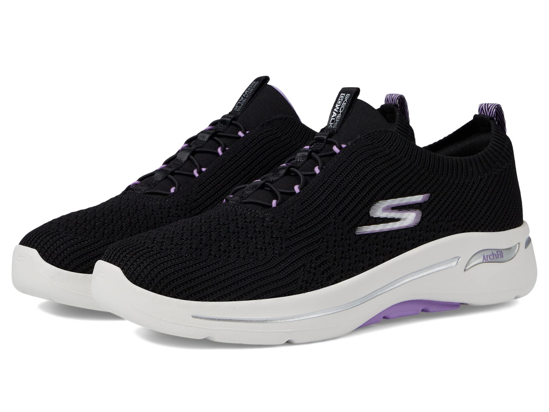 Skechers Women Go Walk Arch Fit Crystal Wa Bklv Sports Shoes