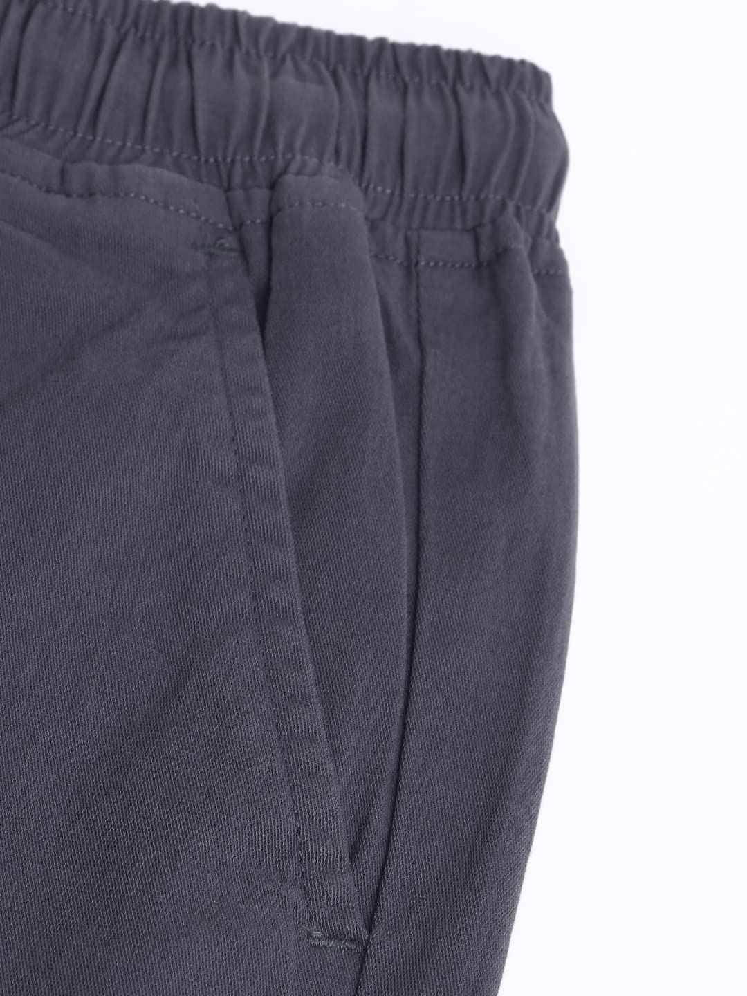 Dennis Lingo Solid Cotton Mens Casual Drawstring Joggers, Straight Fit, Mid Rise, Stretchable Ankle Length Athletic Track Pants