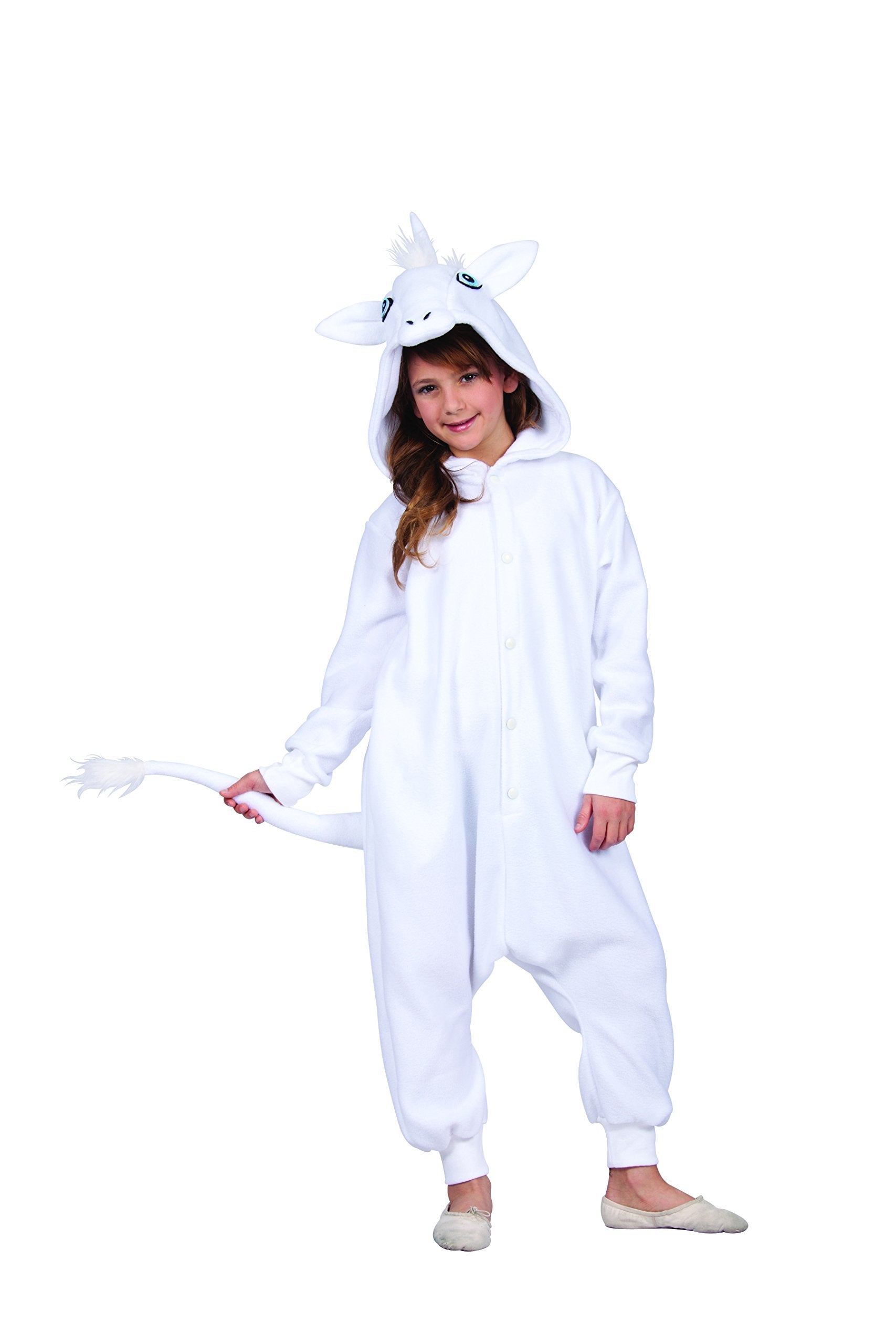 RG Costumes 40580-S UNA The Unicorn Hoodie Costume, White, Child Small