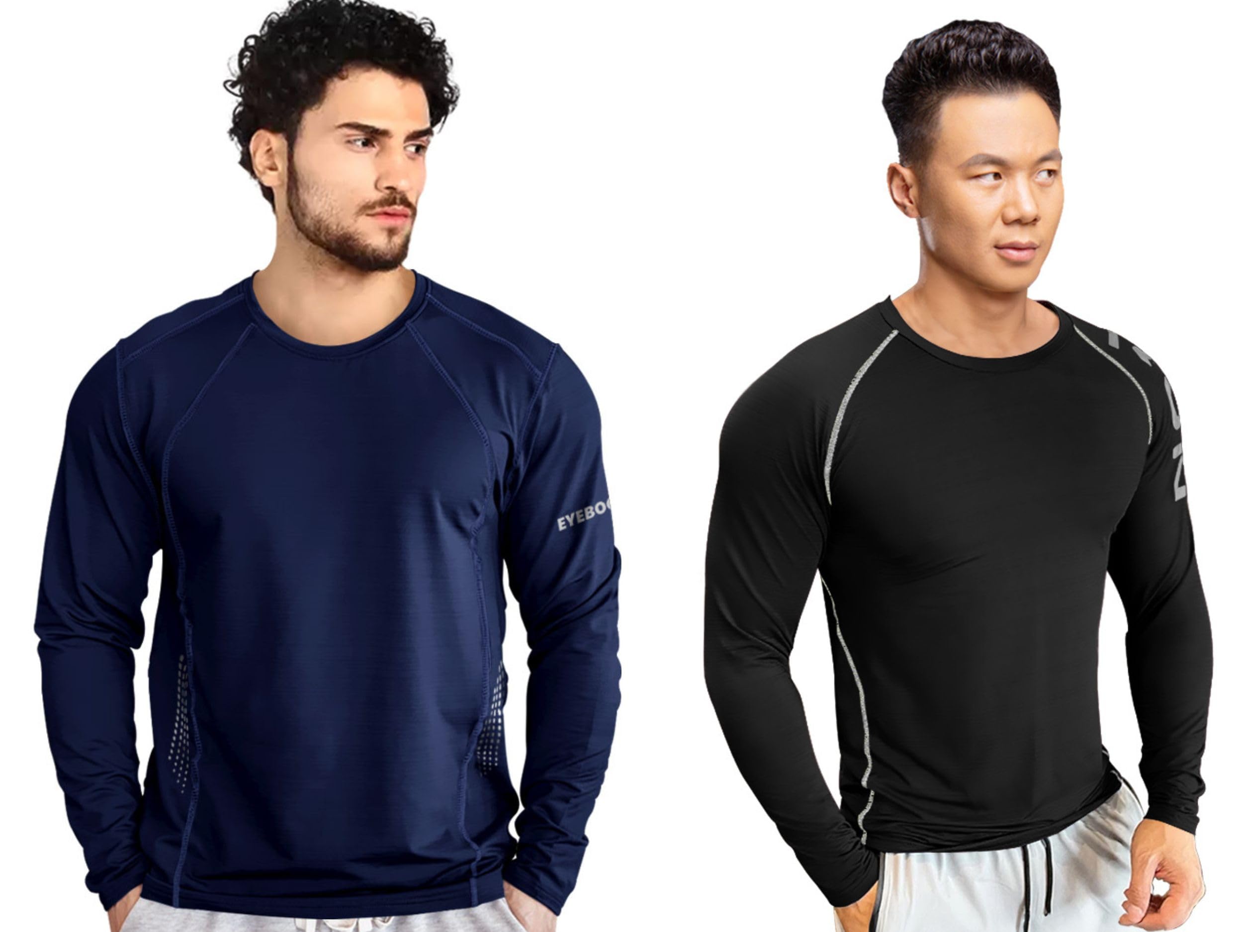 Noble Monk MenS Regular Fit T Shirt (Combo Pack Of 2) |Full Sleeves |Round Neck |Casual Tshirt For Men