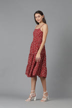 Kotty WomenS Fit And Flare Floral Print Dress(Multicoloured,Xl)