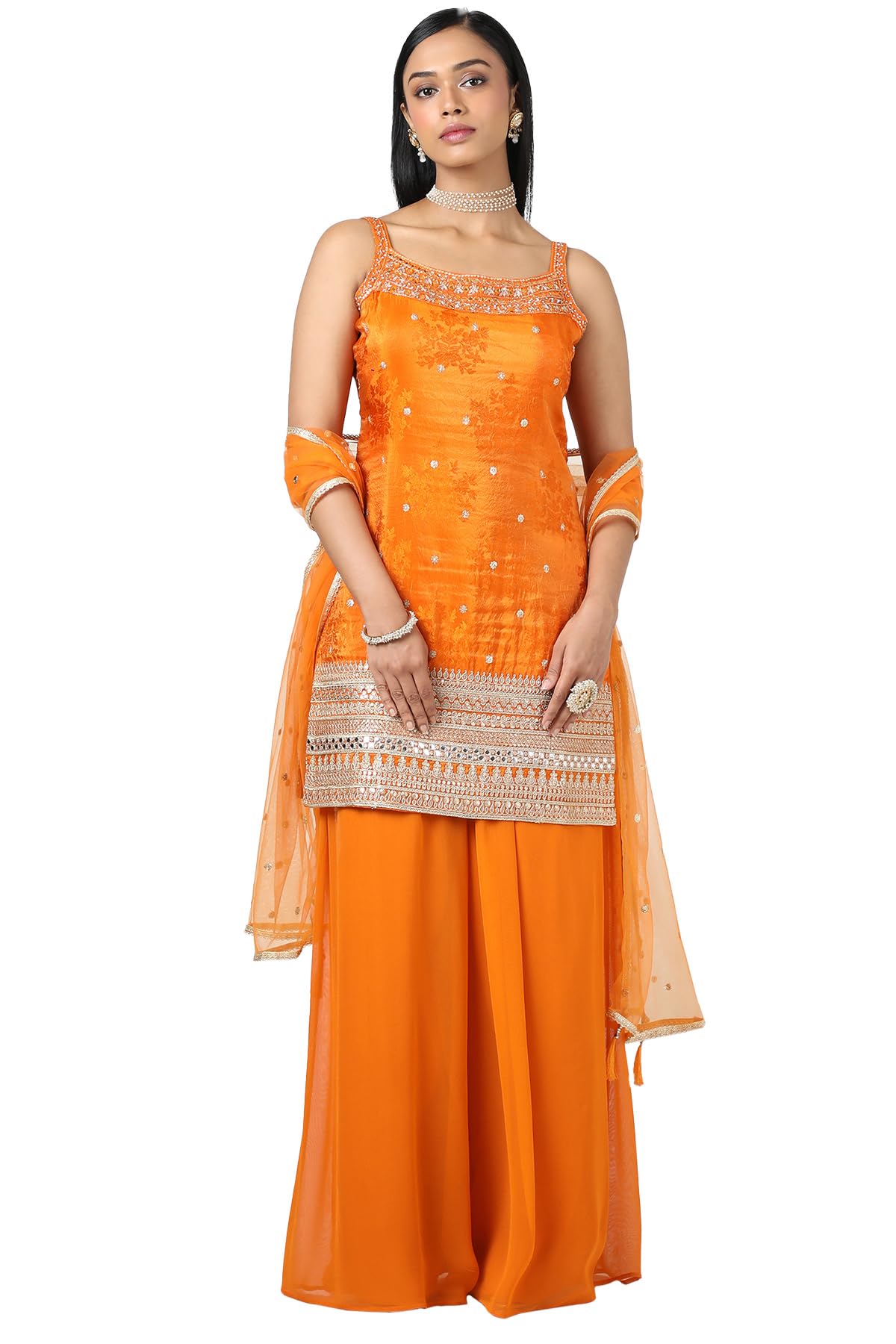 Soch Women Tissue Embroidered Suit Set with Sequins